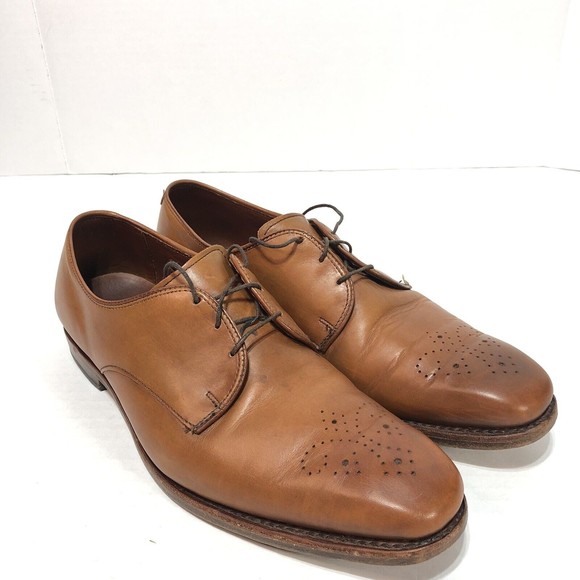 Allen Edmonds Flatiron Derby Oxfords Perforated Walnut Men 10.5 D 1153 32204 - Picture 2 of 12